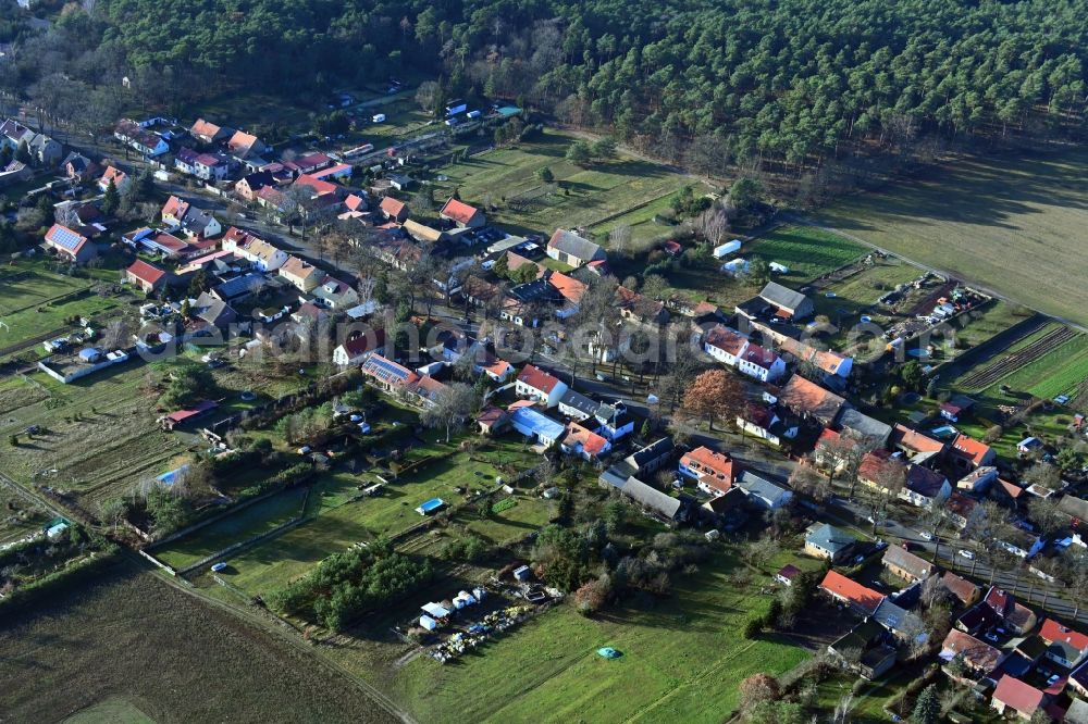 Aerial image Philippsthal - Village view in Philippsthal in the state Brandenburg, Germany