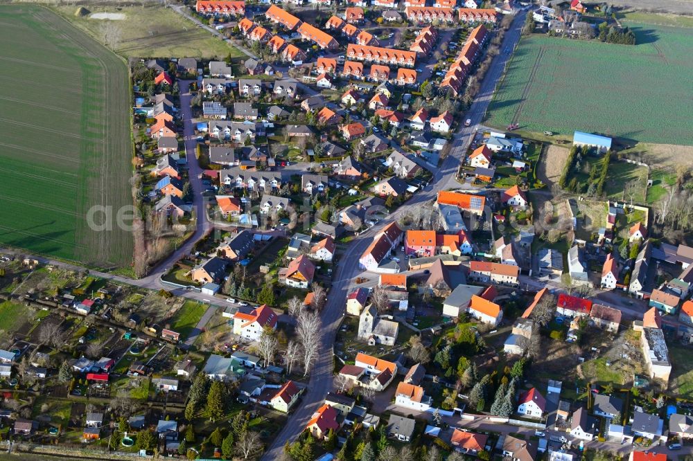 Aerial photograph Plössnitz - Village view in Ploessnitz in the state Saxony-Anhalt, Germany