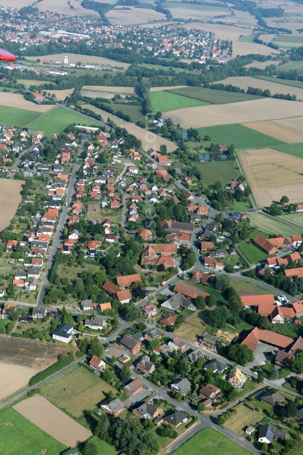 Pohle from the bird's eye view: Village view of Pohle in the state Lower Saxony