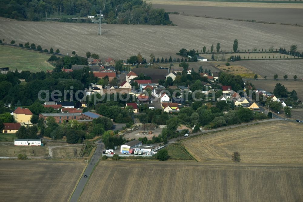 Porst from above - Village view of Porst in the state Saxony-Anhalt