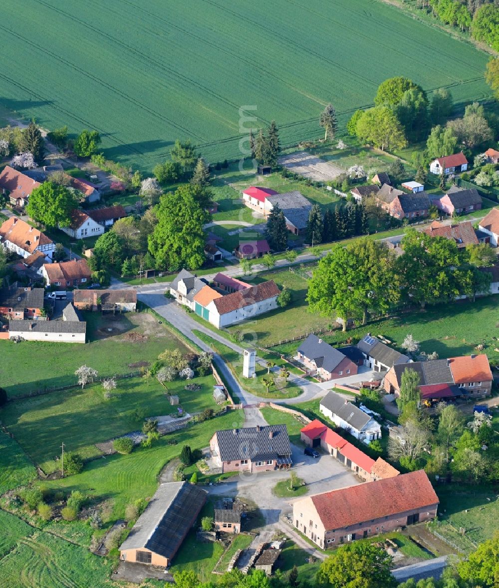 Aerial photograph Proitze - Village view in Proitze in the state Lower Saxony, Germany