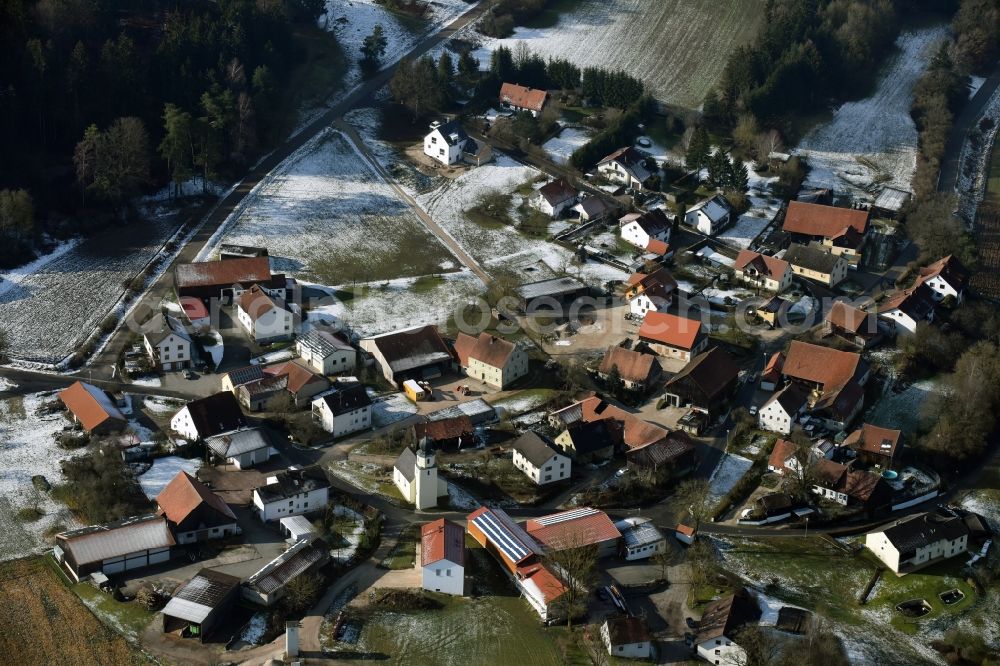 Rammersburg from above - Village view of Rammersburg in the state Bavaria