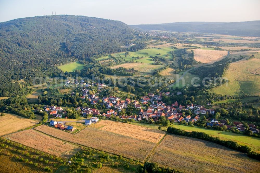 Aerial image Jakobsweiler - Village - view on the edge of agricultural fields and farmland in Jakobsweiler in the state Rhineland-Palatinate, Germany