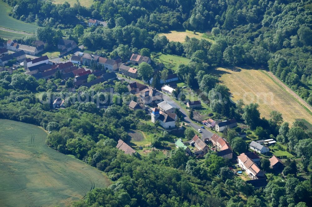 Aerial photograph Nehasice - Nehasitz - Village - view on the edge of agricultural fields and farmland in Nehasice in , Czech Republic