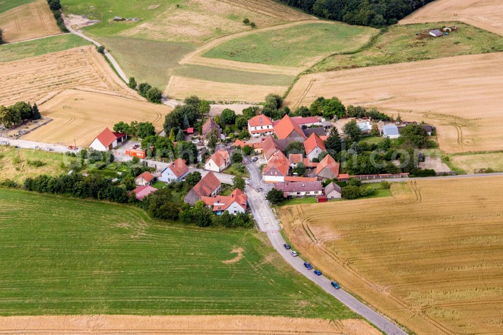 Aerial image Imsweiler - Village - view on the edge of agricultural fields and farmland in the district Spreiterhof in Imsweiler in the state Rhineland-Palatinate, Germany