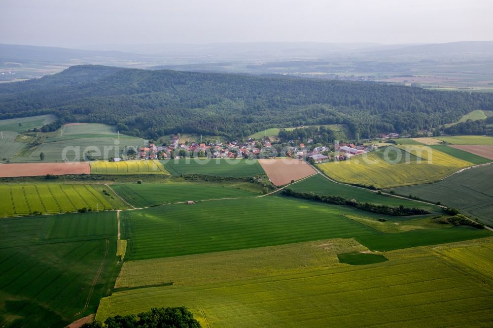 Aerial photograph Voremberg - Village - view on the edge of agricultural fields and farmland in Voremberg in the state Lower Saxony, Germany