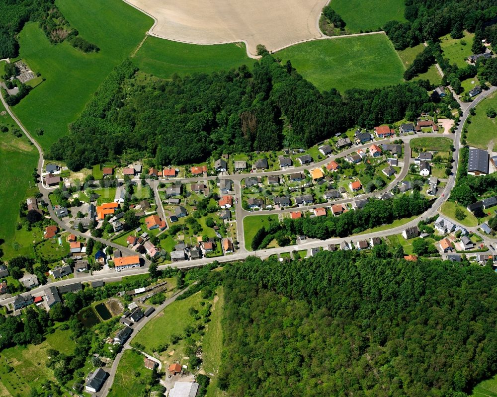 Aerial photograph Abentheuer - Village - view on the edge of forested areas in Abentheuer in the state Rhineland-Palatinate, Germany