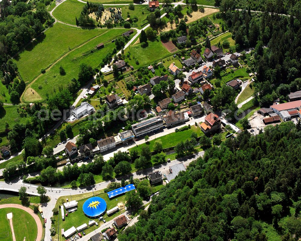 Aerial photograph Altensteig - Village - view on the edge of forested areas in Altensteig in the state Baden-Wuerttemberg, Germany