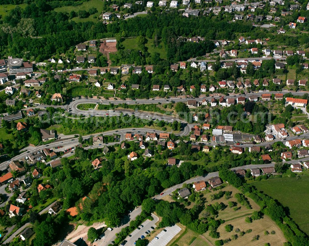 Aerial photograph Alzenberg - Village - view on the edge of forested areas in Alzenberg in the state Baden-Wuerttemberg, Germany