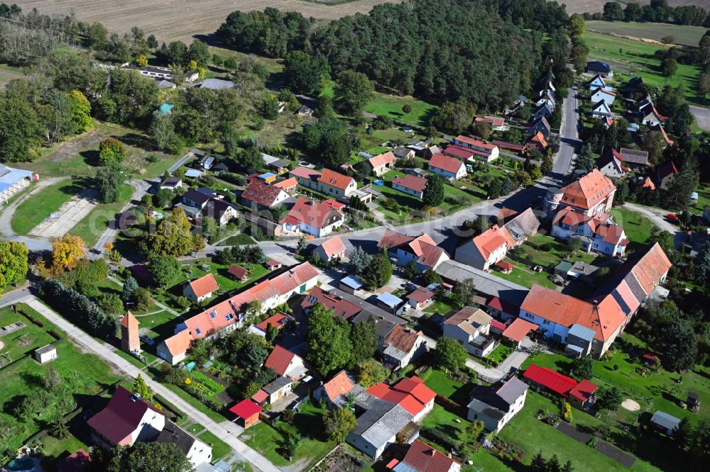 Aerial photograph Dorst - Village - view on the edge of forested areas in Dorst in the state Saxony-Anhalt, Germany