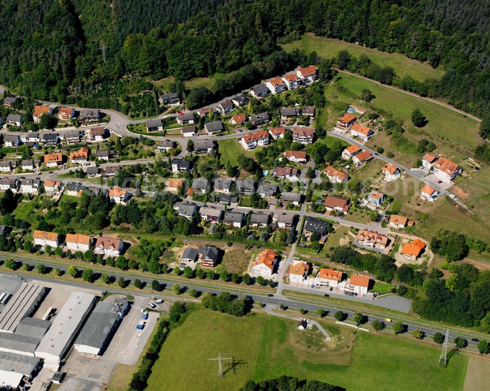 Aerial photograph Dusenbach - Village - view on the edge of forested areas in Dusenbach in the state Hesse, Germany