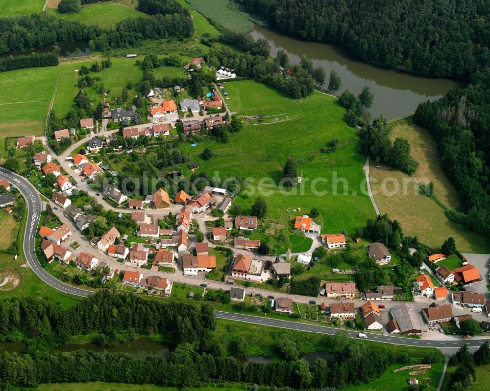 Aerial photograph Finsterrot - Village - view on the edge of forested areas in Finsterrot in the state Baden-Wuerttemberg, Germany