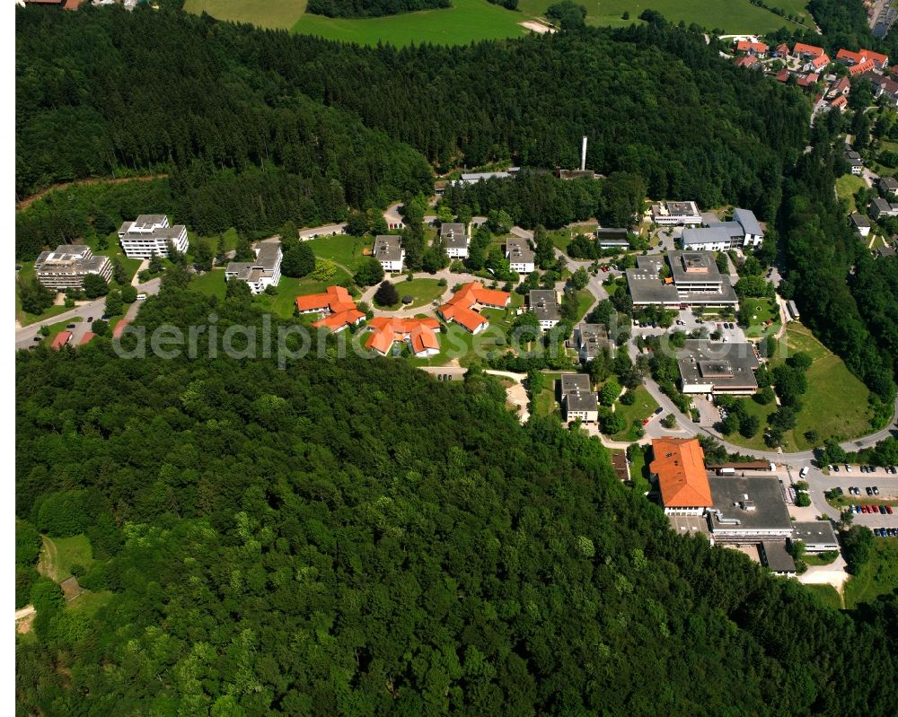 Aerial image Gammertingen - Village - view on the edge of forested areas in Gammertingen in the state Baden-Wuerttemberg, Germany