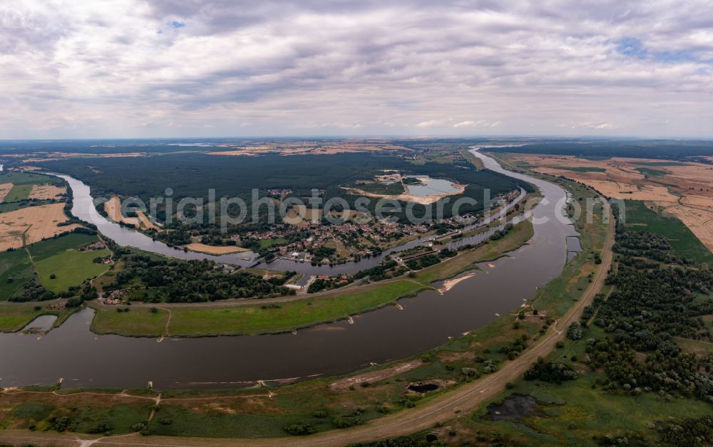 Bad Freienwalde (Oder) from above - Village - view on the edge of forested areas in Bad Freienwalde (Oder) in the state Brandenburg, Germany