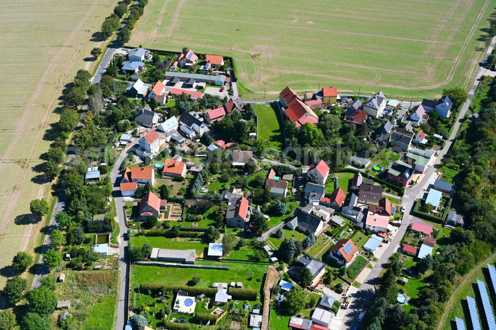 Aerial photograph Kleinröda - Village - view on the edge of forested areas in Kleinröda in the state Thuringia, Germany