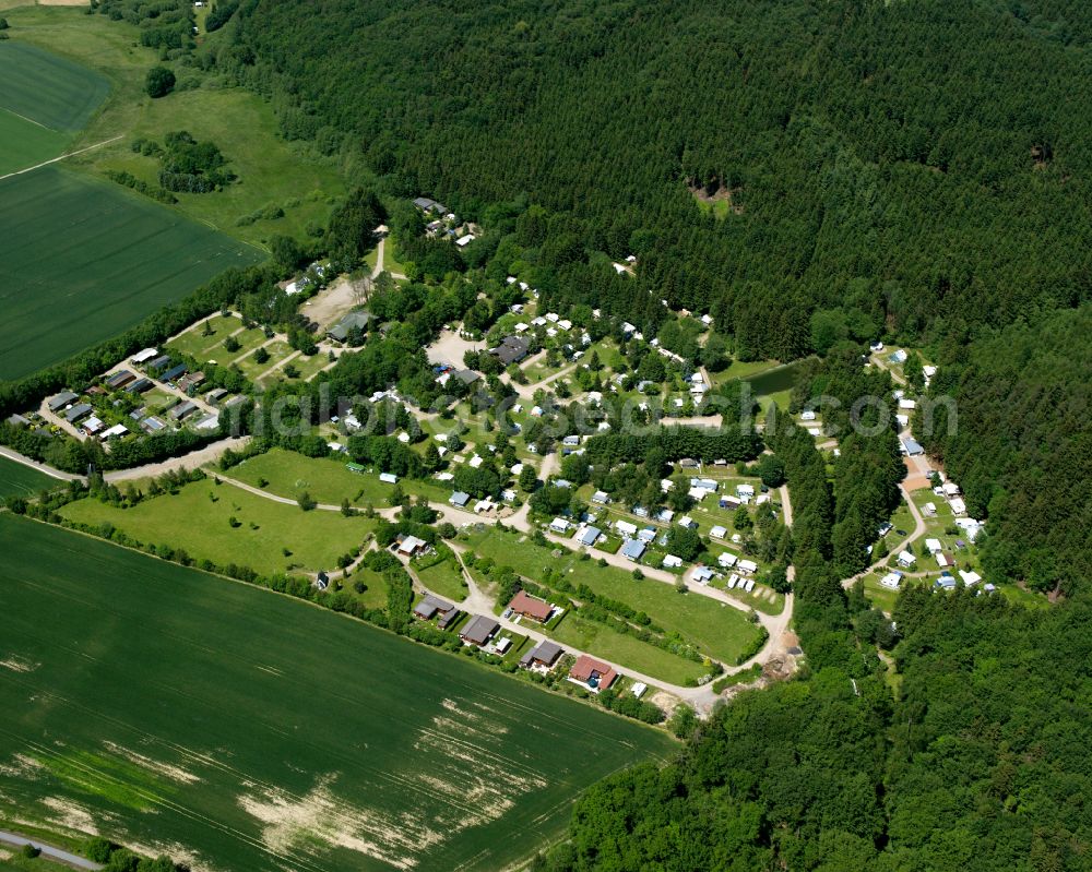 Aerial photograph Lingerhahn - Village - view on the edge of forested areas in Lingerhahn in the state Rhineland-Palatinate, Germany