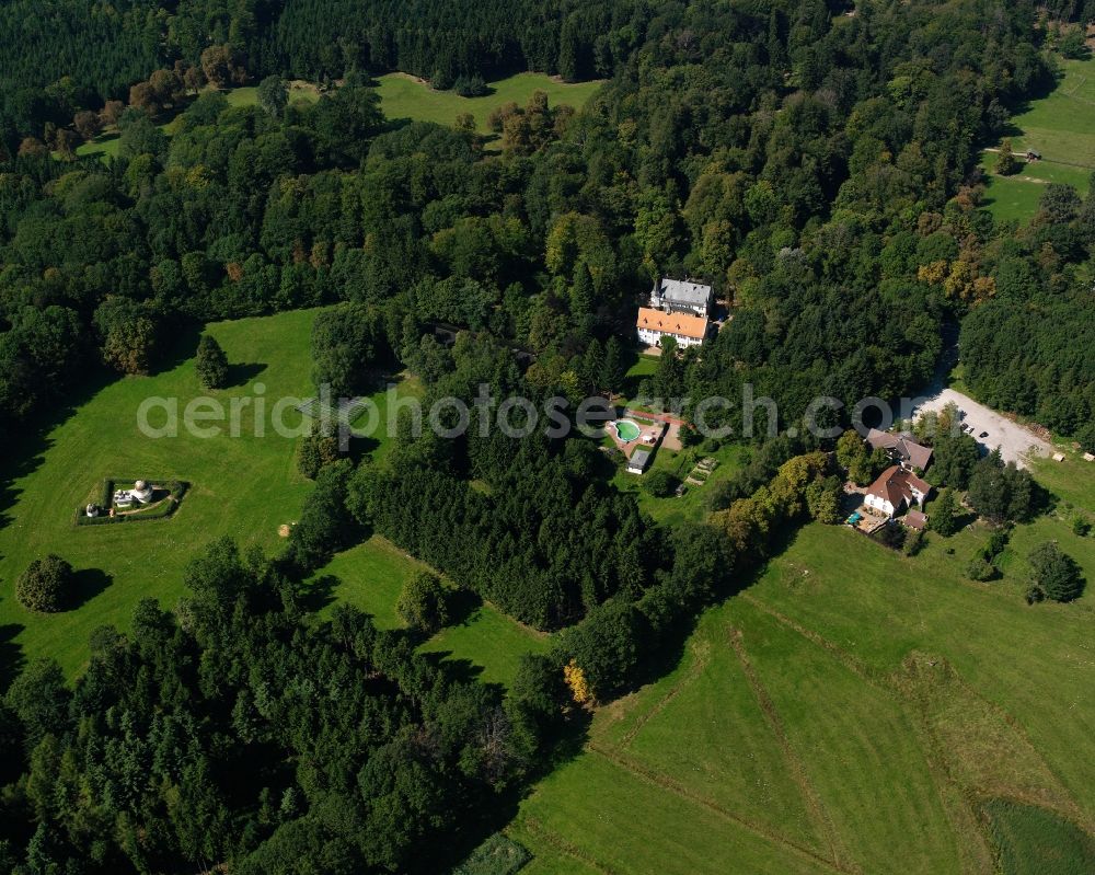 Aerial photograph Michelstadt - Village - view on the edge of forested areas in Michelstadt in the state Hesse, Germany