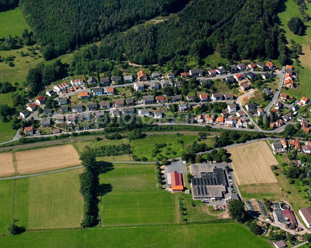 Aerial photograph Mümling-Grumbach - Village - view on the edge of forested areas in Mümling-Grumbach in the state Hesse, Germany