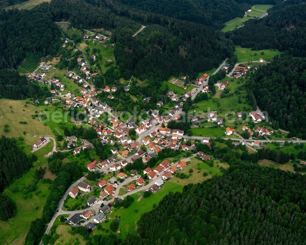 Aerial photograph Neulautern - Village - view on the edge of forested areas in Neulautern in the state Baden-Wuerttemberg, Germany