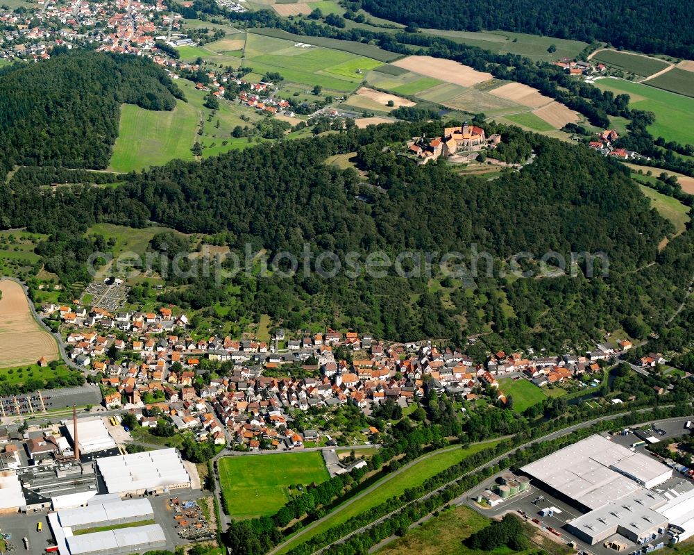 Aerial photograph Neustadt - Village - view on the edge of forested areas in Neustadt in the state Hesse, Germany