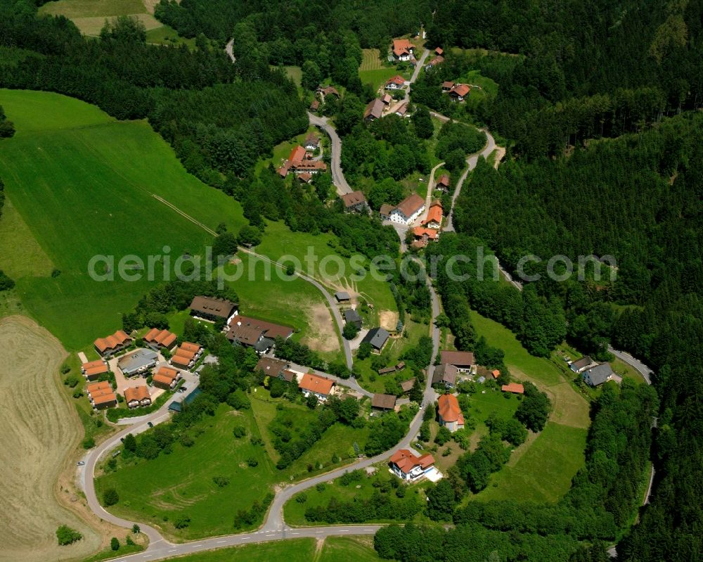 Aerial photograph Pürgl - Village - view on the edge of forested areas in Pürgl in the state Bavaria, Germany