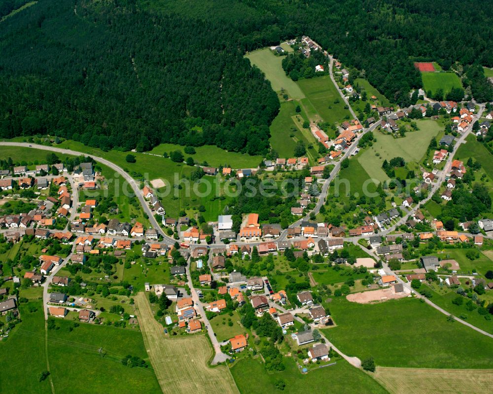 Aerial photograph Rotensol - Village - view on the edge of forested areas in Rotensol in the state Baden-Wuerttemberg, Germany