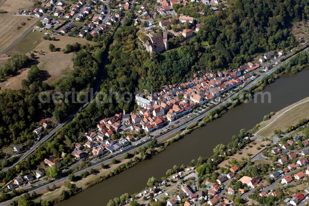 Aerial photograph Rothenfels - Village - view on the edge of forested areas in Rothenfels in the state Bavaria, Germany