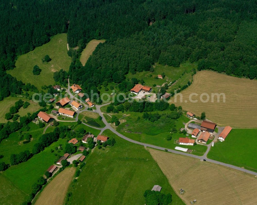 Aerial photograph Sankt Englmar - Village - view on the edge of forested areas in Sankt Englmar in the state Bavaria, Germany