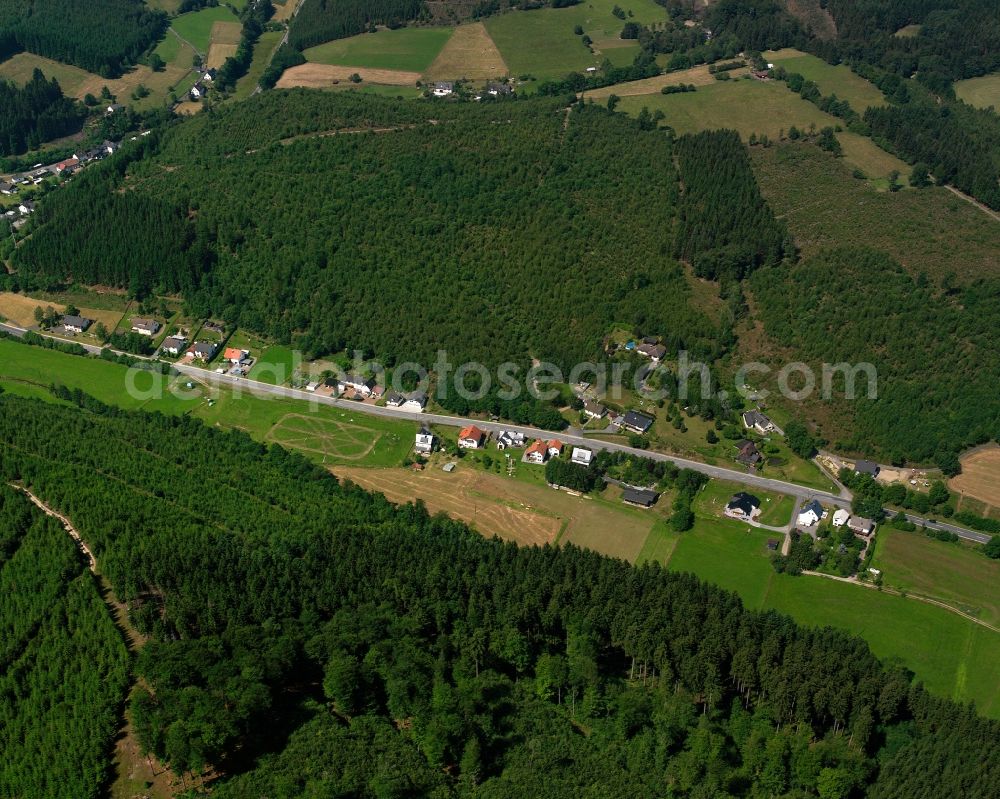 Aerial photograph Volkholz - Village - view on the edge of forested areas in Volkholz in the state North Rhine-Westphalia, Germany