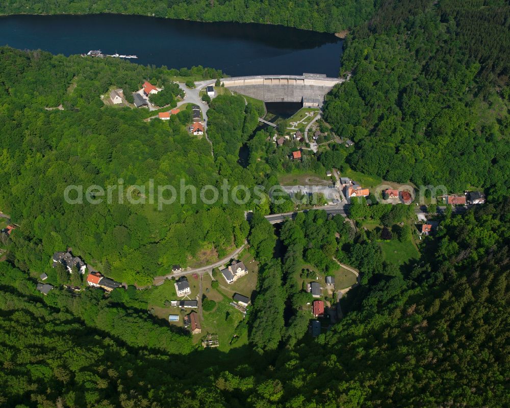 Aerial image Wendefurth - Village - view on the edge of forested areas in Wendefurth in the state Saxony-Anhalt, Germany