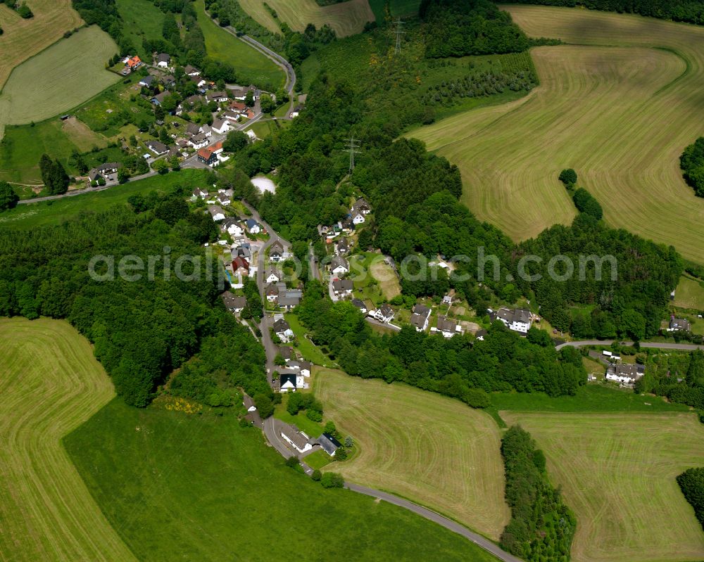 Wiebelsaat from above - Village - view on the edge of forested areas in Wiebelsaat in the state North Rhine-Westphalia, Germany