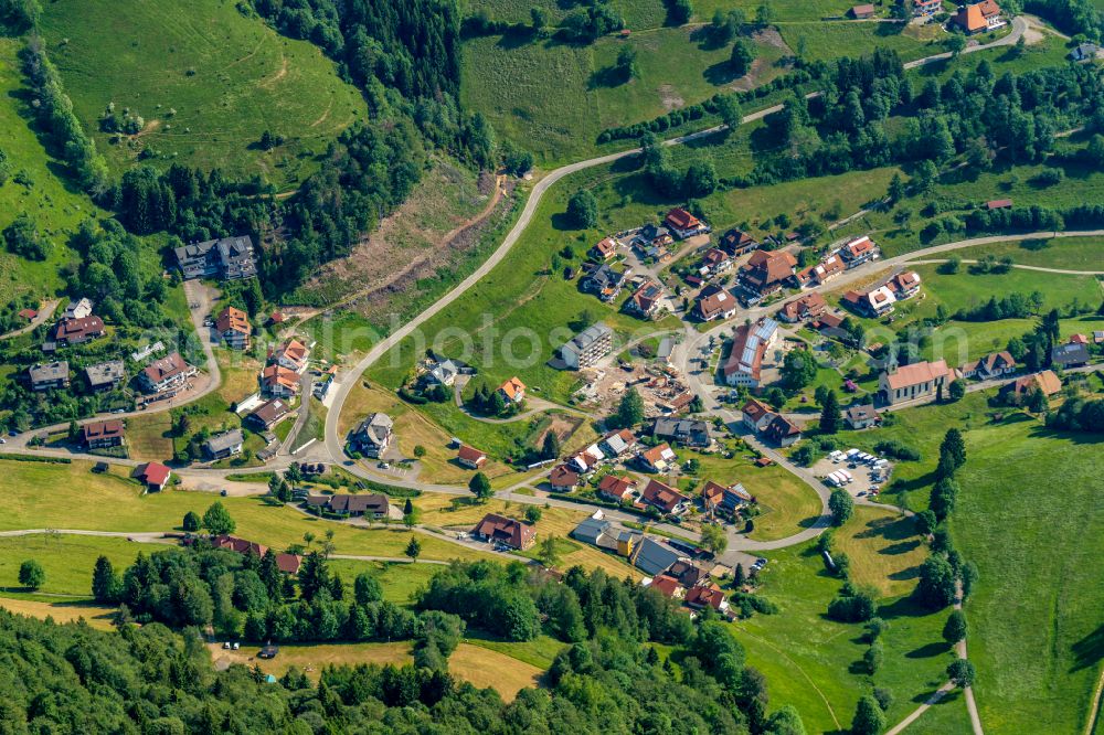 Aerial photograph Wieden - Village - view on the edge of forested areas in Wieden in the state Baden-Wuerttemberg, Germany