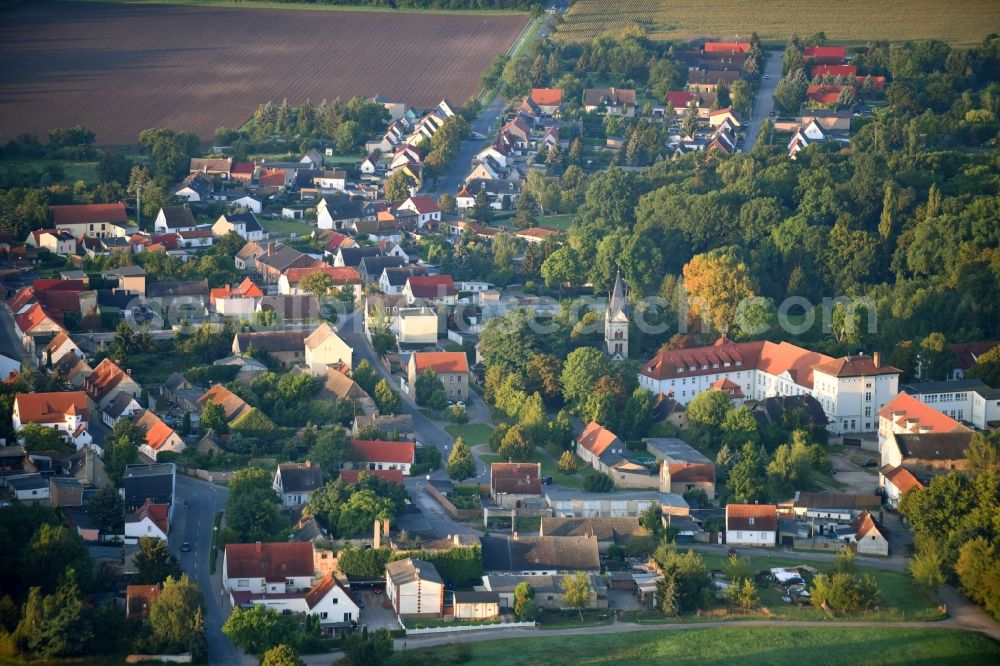 Rathmannsdorf from above - Village view in Rathmannsdorf in the state Saxony-Anhalt, Germany