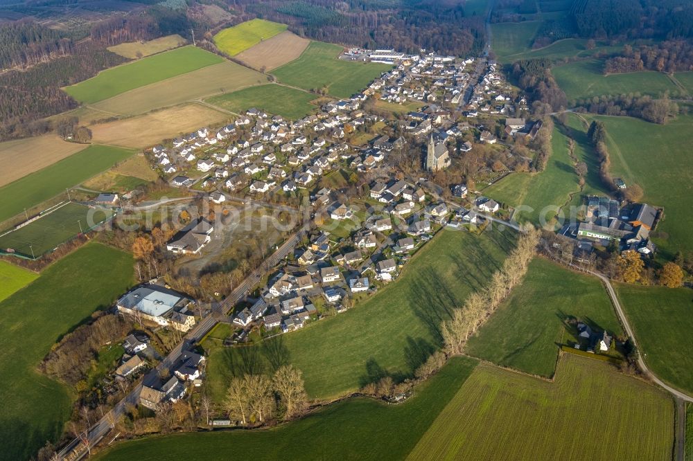 Reiste from above - Village view in Reiste in the state North Rhine-Westphalia, Germany