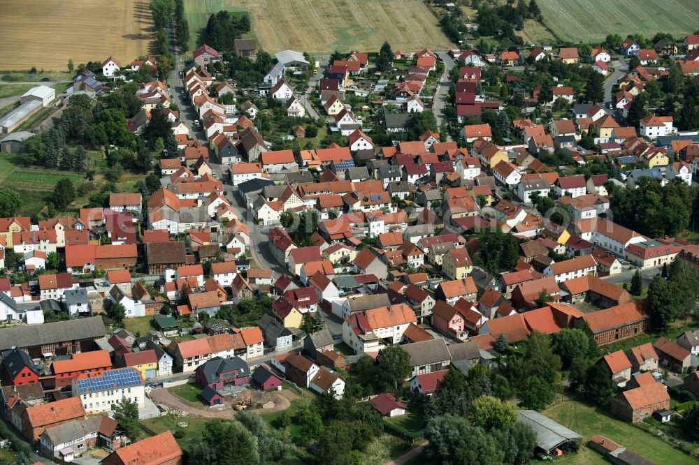 Remstädt from above - View of the village of Remstaedt in the state of Thuringia