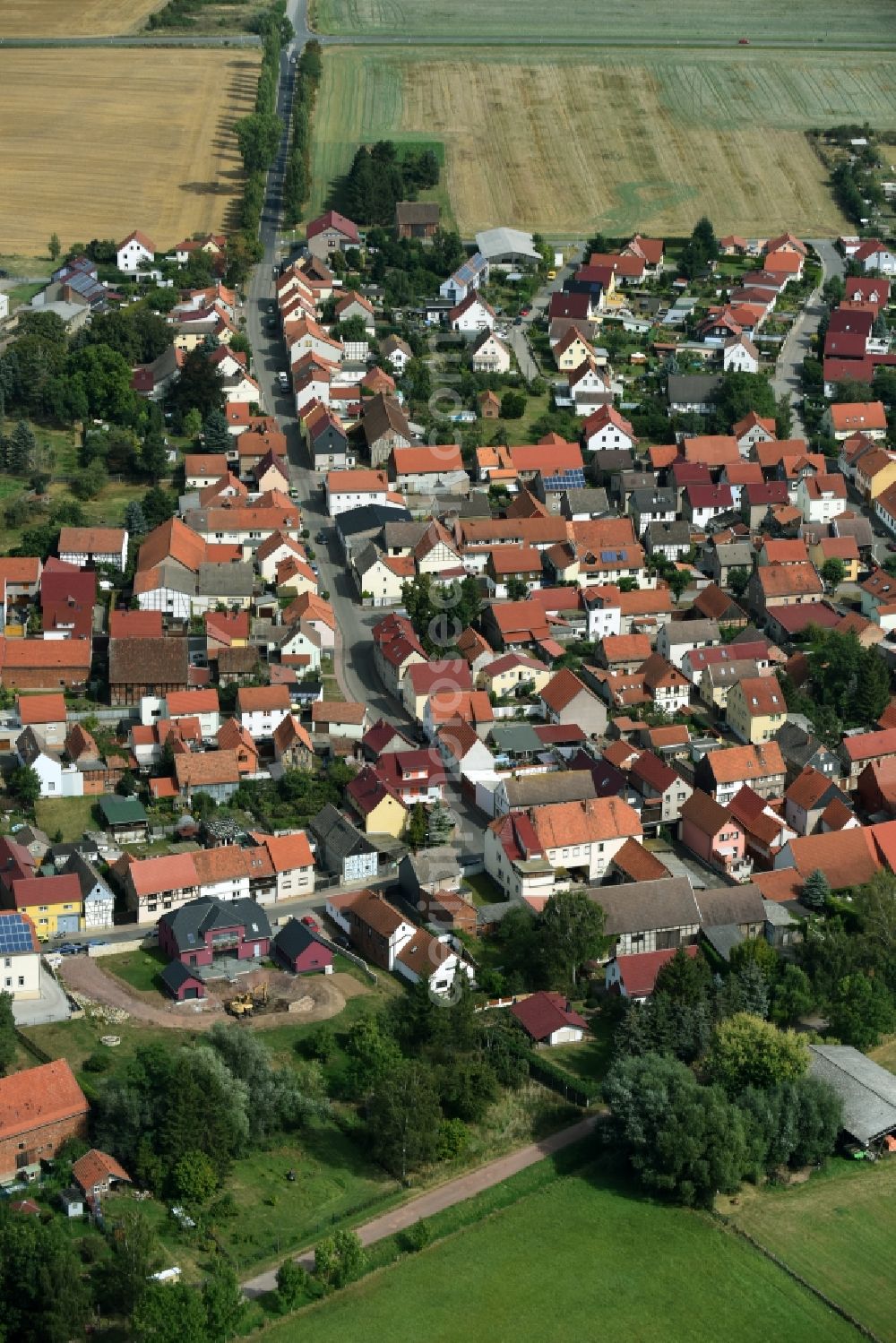 Remstädt from the bird's eye view: View of the village of Remstaedt in the state of Thuringia