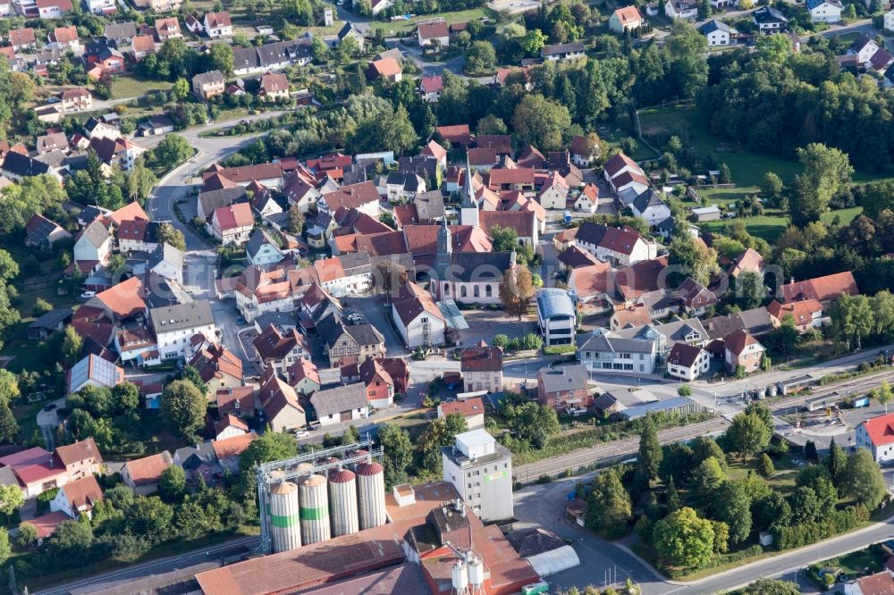 Aerial photograph Rosenberg - Village view in Rosenberg in the state Baden-Wurttemberg, Germany