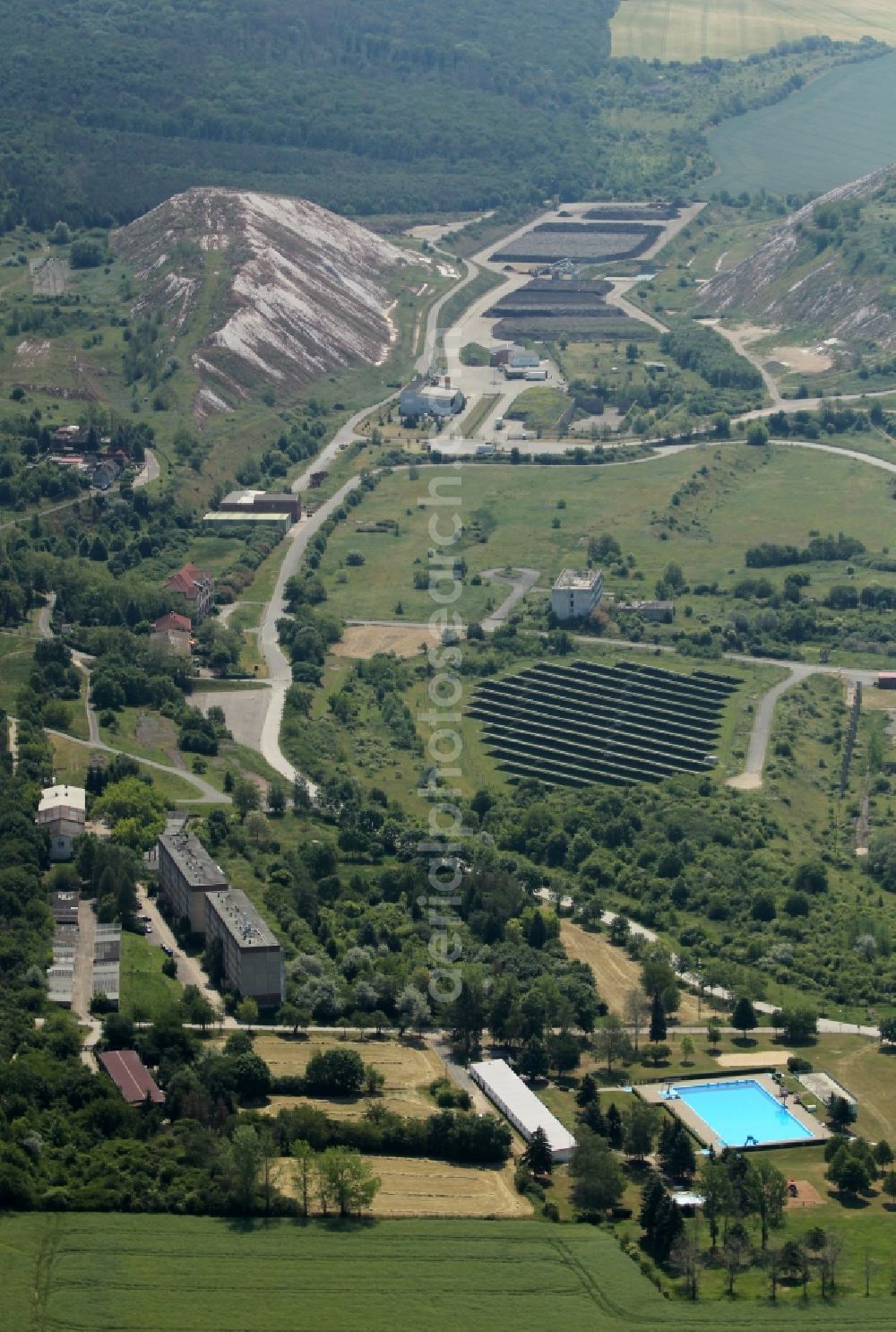 Aerial image Roßleben - Village view in Rossleben in the state Thuringia, Germany