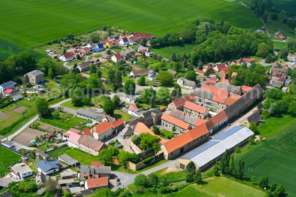 Aerial image Rottelsdorf - Village view in Rottelsdorf in the state Saxony-Anhalt, Germany