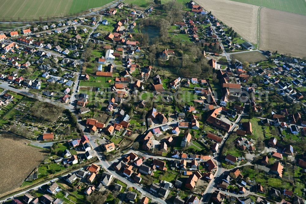 Aerial image Rössing - Village view in Roessing in the state Lower Saxony, Germany