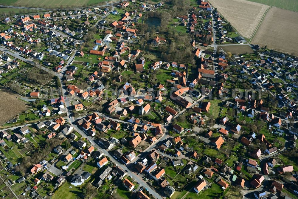 Aerial photograph Rössing - Village view in Roessing in the state Lower Saxony, Germany