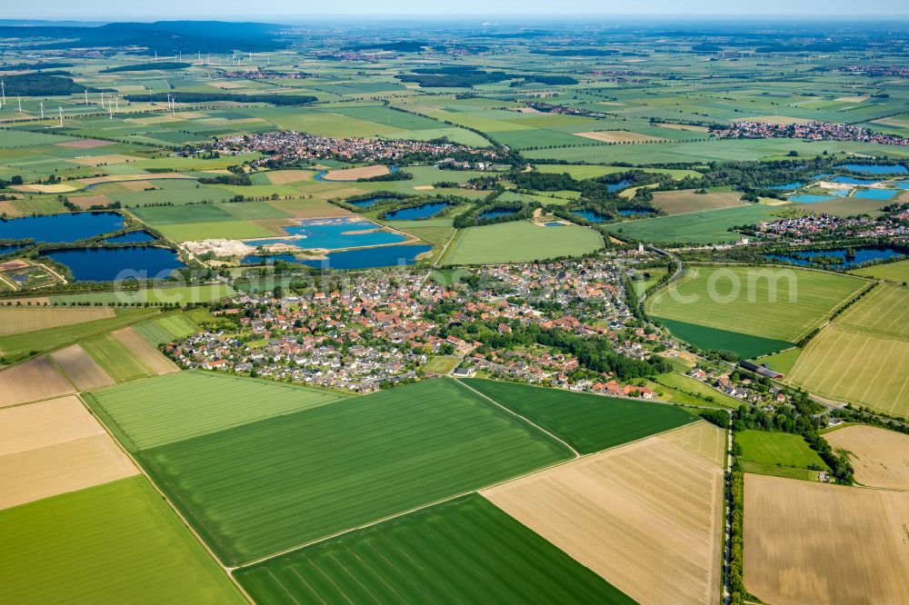 Aerial image Rössing - Village view in Roessing in the state Lower Saxony, Germany