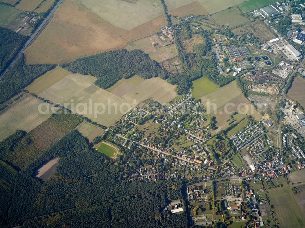 Aerial image Teltow - Village view of Ruhlsdorf in the state Brandenburg