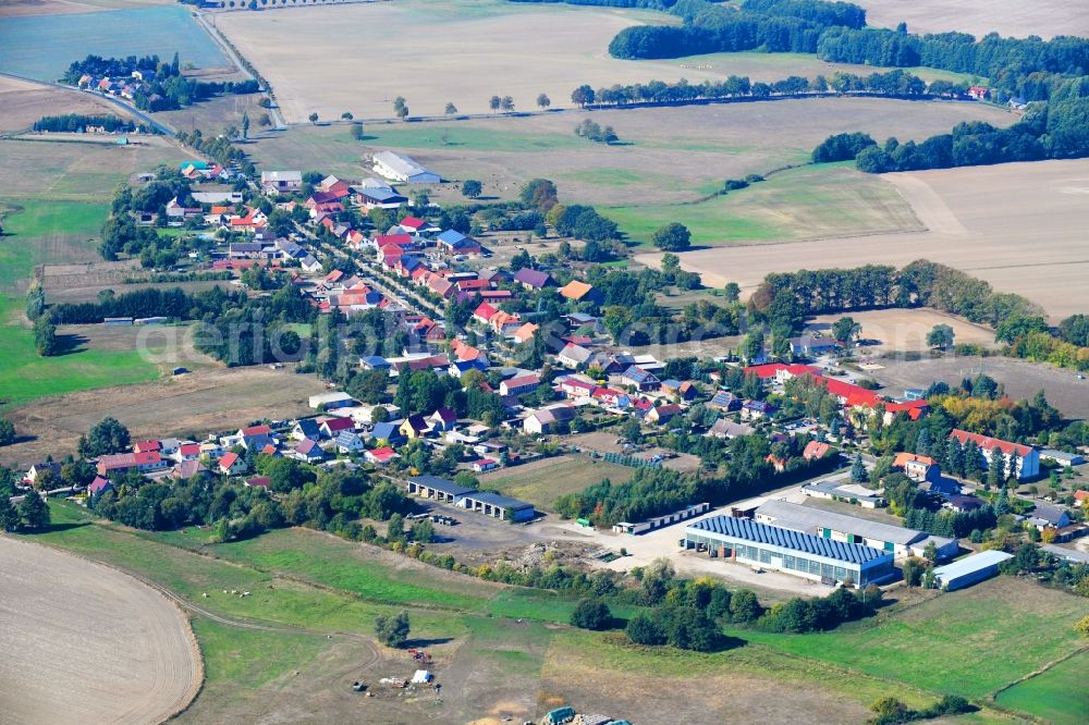 Aerial image Sadenbeck - Village view in Sadenbeck in the state Brandenburg, Germany