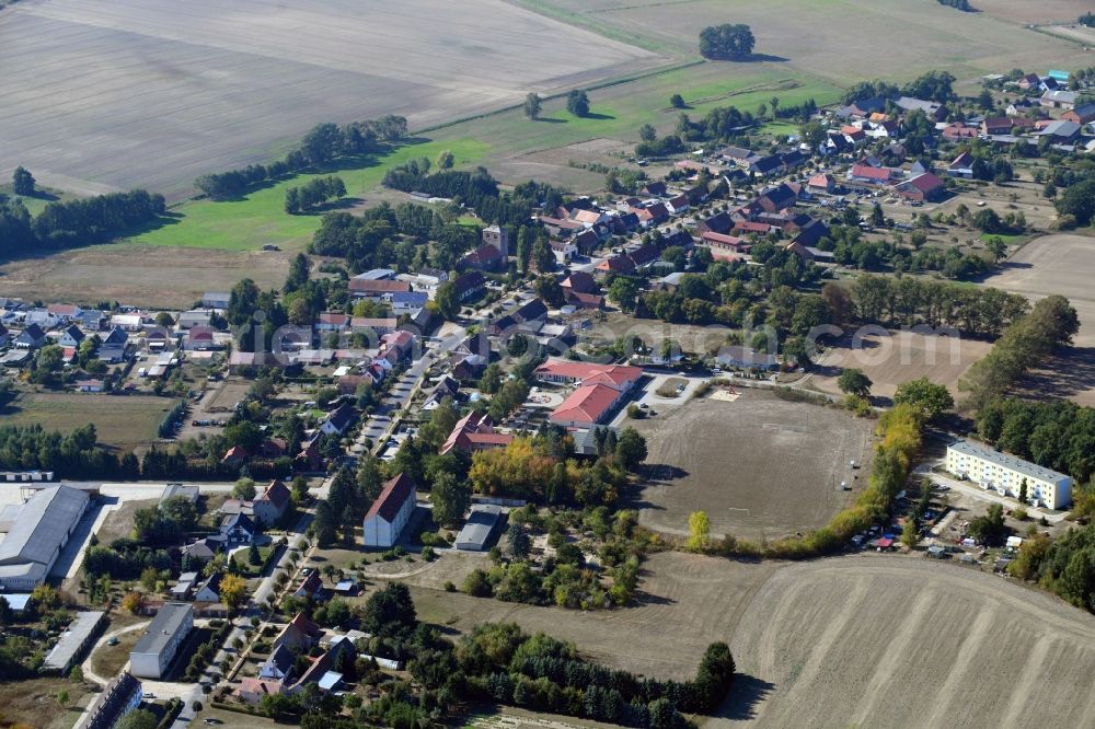 Aerial photograph Sadenbeck - Village view in Sadenbeck in the state Brandenburg, Germany