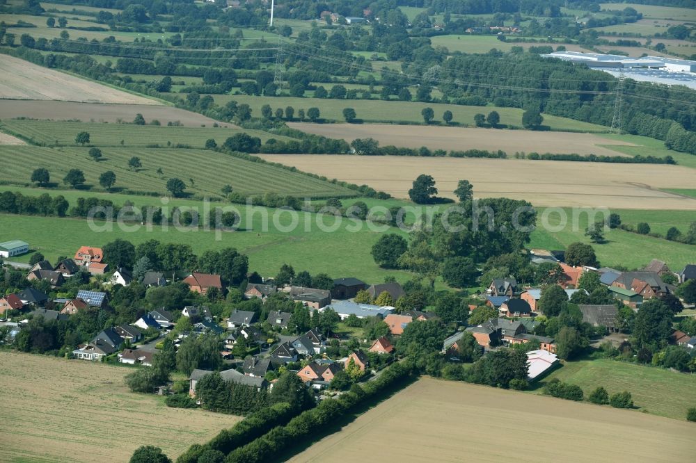 Aerial image Sahms - Village view of Sahms in the state Schleswig-Holstein