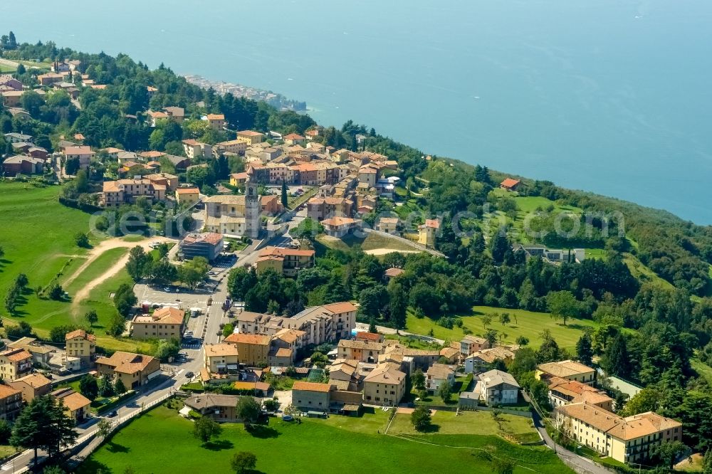 San Zeno from the bird's eye view: Village view of San Zeno in Veneto, Italy