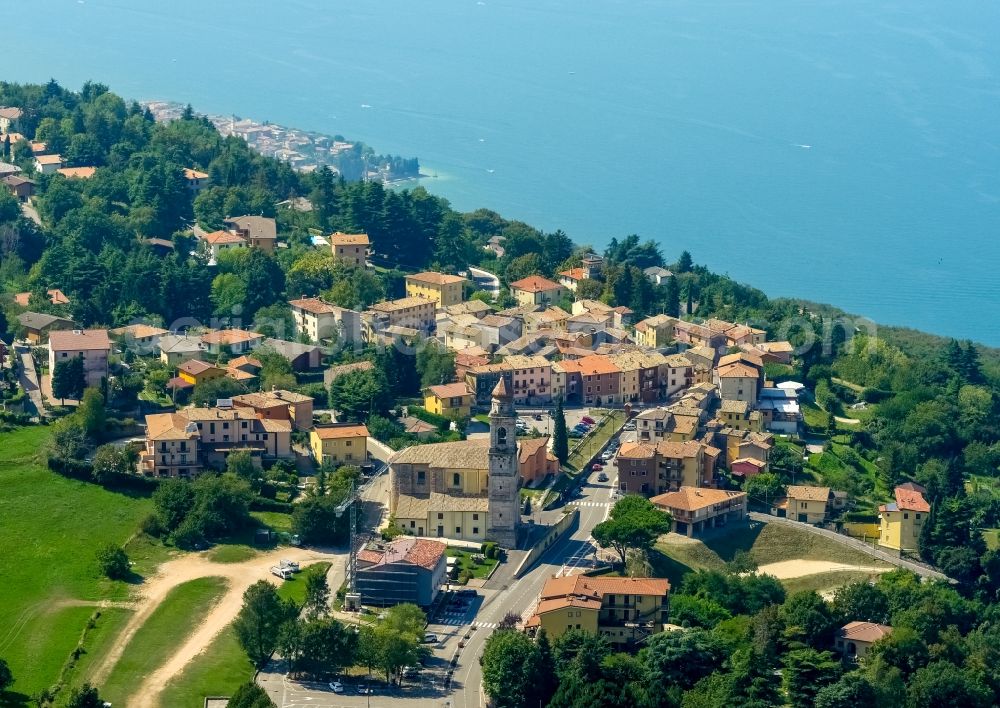 Aerial image San Zeno - Village view of San Zeno in Veneto, Italy