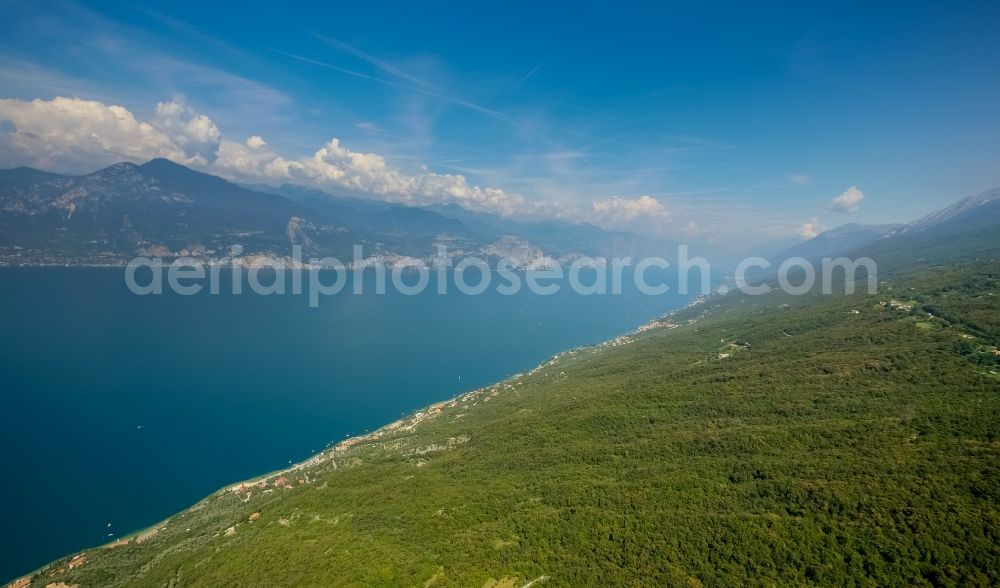 San Zeno from the bird's eye view: Village view of San Zeno in Veneto, Italy