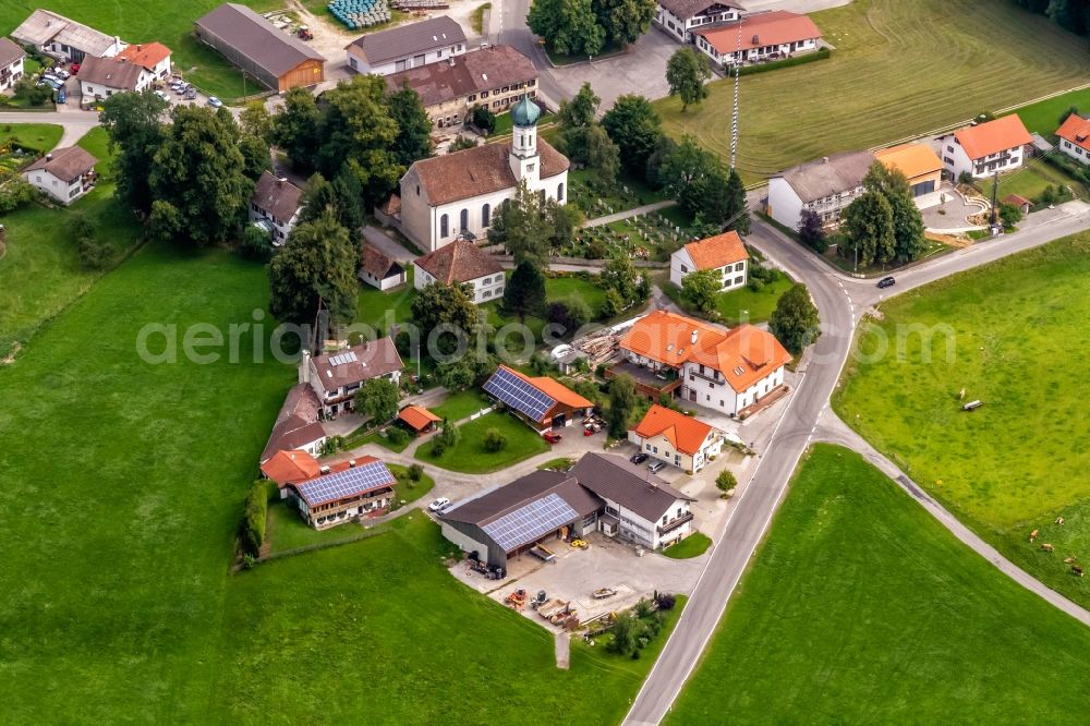 Aerial image Sankt Leonhard i.Forst - Village view in Sankt Leonhard i.Forst in the state Bavaria, Germany